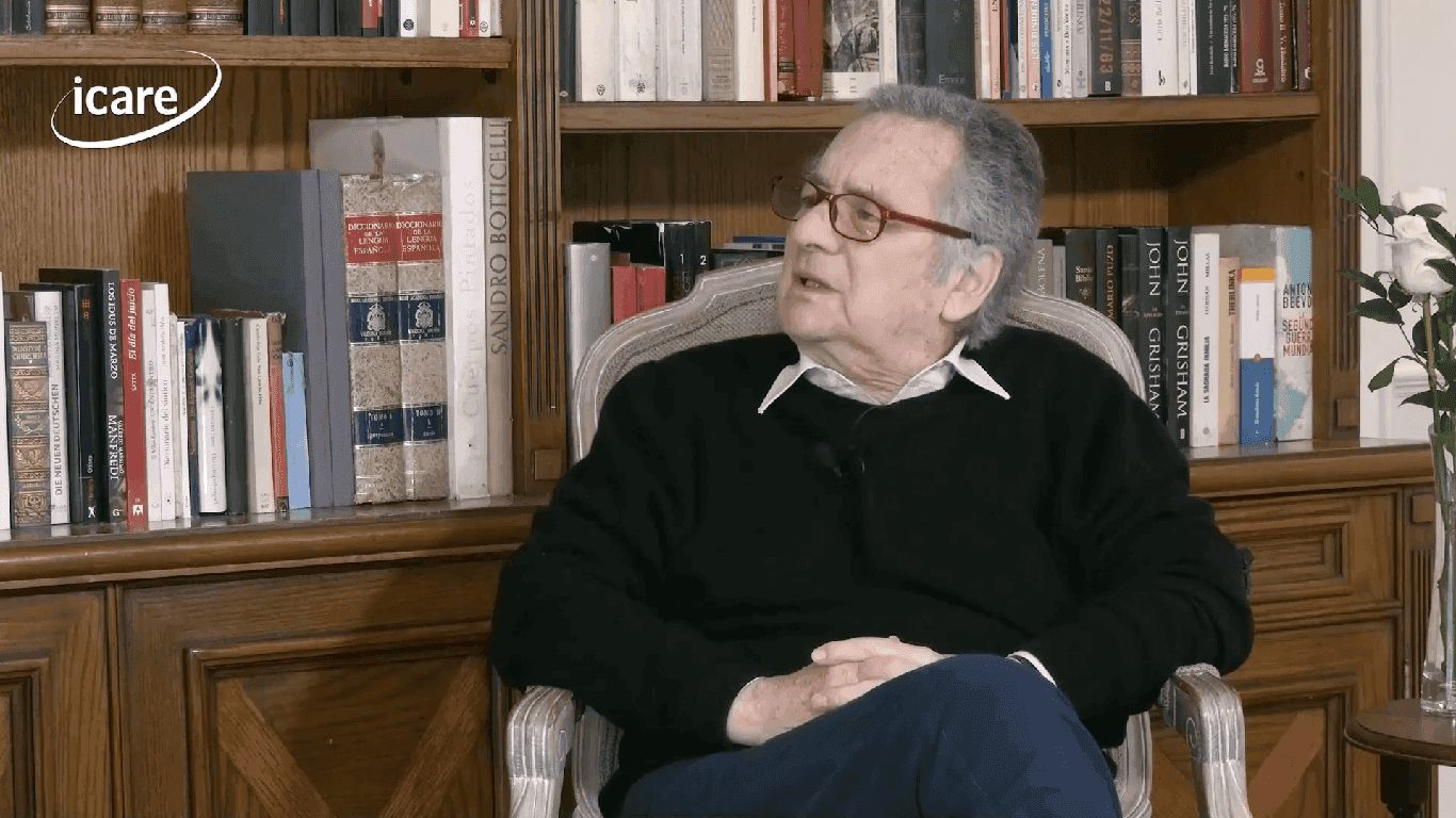 Belisario Velasco en el ciclo “En Persona” de ICARE: “Trato de colaborar en lo posible para evitar que vuelva a ocurrir lo que pasó hace 50 años”